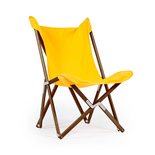 Telami Tripolina chair is the timeless folding chair, like butterfly, the iconic outdoor furniture. Relax on your sofa or on your Tripolina.